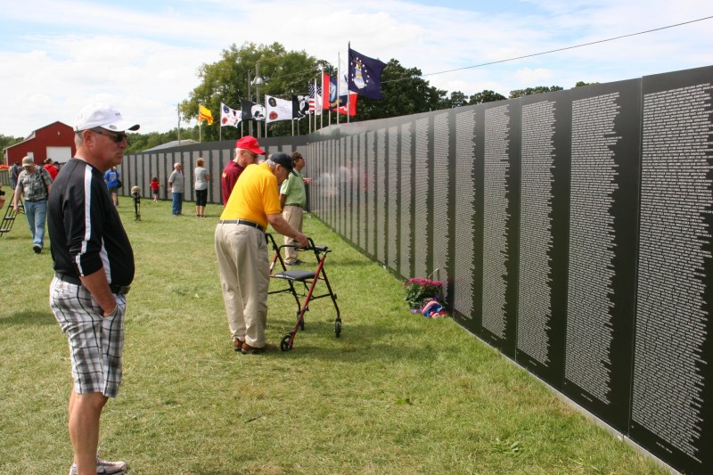 Thousands remembered as they visited the Traveling Vietnam Memorial Wall in Faribault.