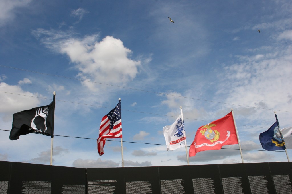 Gulls and flags and names...