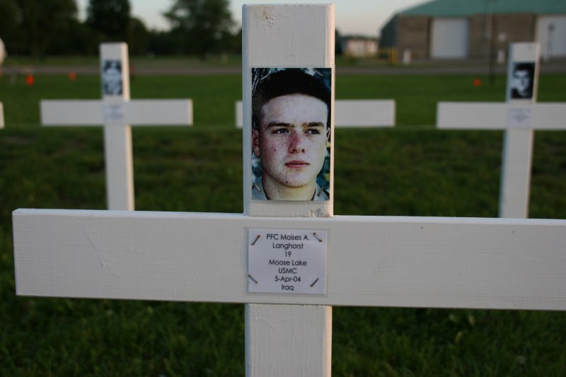 Vietnam wall preview, #19 Langhorst cross