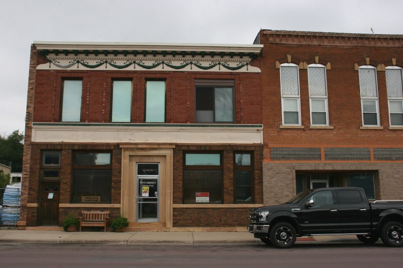 Some lovely aged buildings occupy downtown Waterville. This one, left, houses a law office.