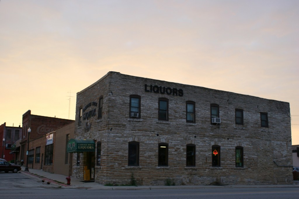 The Adam Weyer Wagon Shop, built of limestone in 1874, is among historic buildings on the tour.
