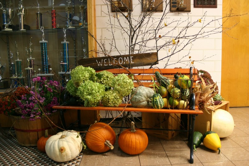 My good friend Mike created this welcome display outside the gym.