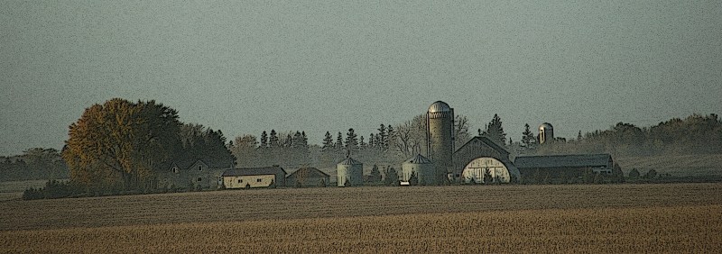 A farm site between Kenyon and Faribault.