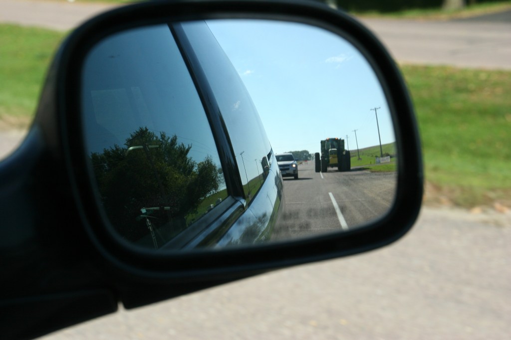 This time of year, motorists need to be watchful of slow-moving farm equipment.