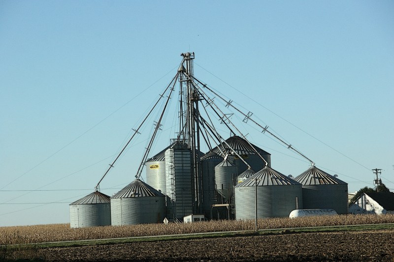 A cluster of bins near Hayfield.