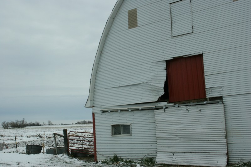 Along Benton County Road 3 north of Gilman.