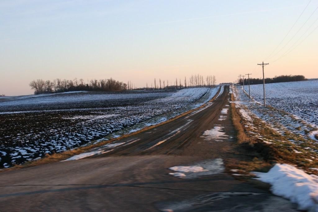 This gravel road connects to Minnesota State Highway 19 between Vesta and Redwood Falls.
