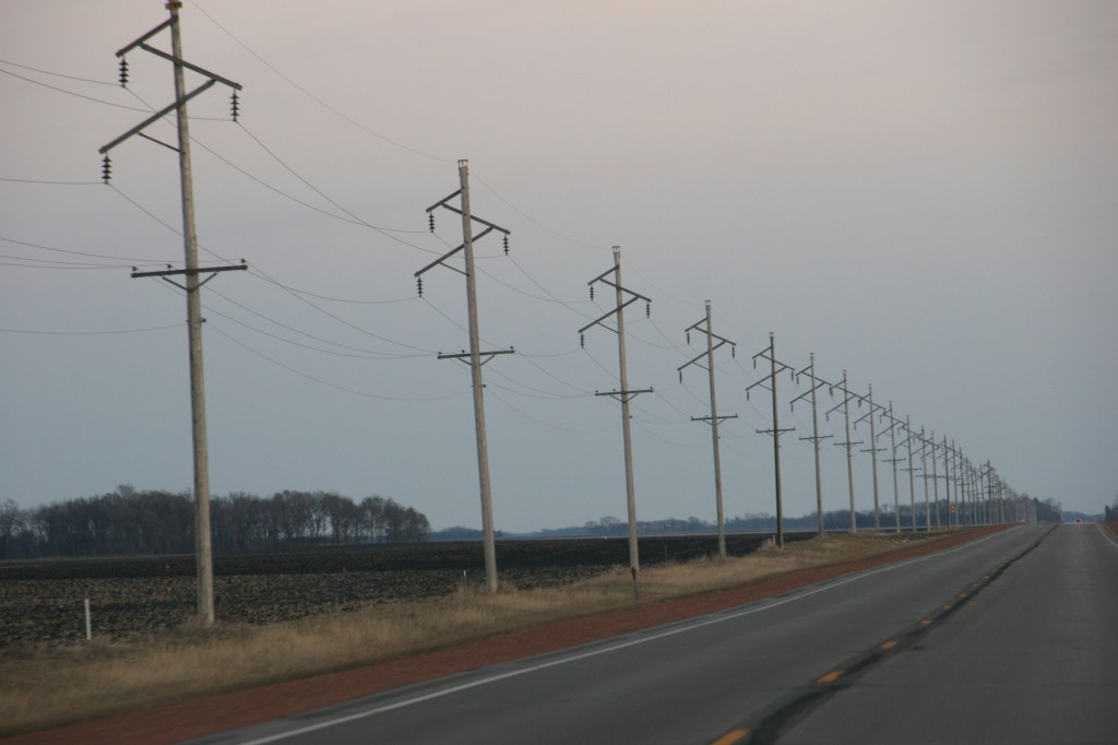 Every trip back along Minnesota State Highway 67, I am drawn to photograph the electrical lines that stretch seemingly into forever.