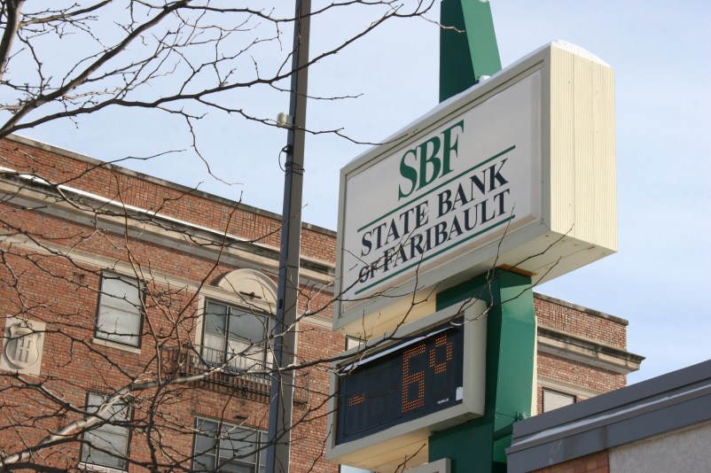 Photographed in downtown Faribault at 1:30 p.m.