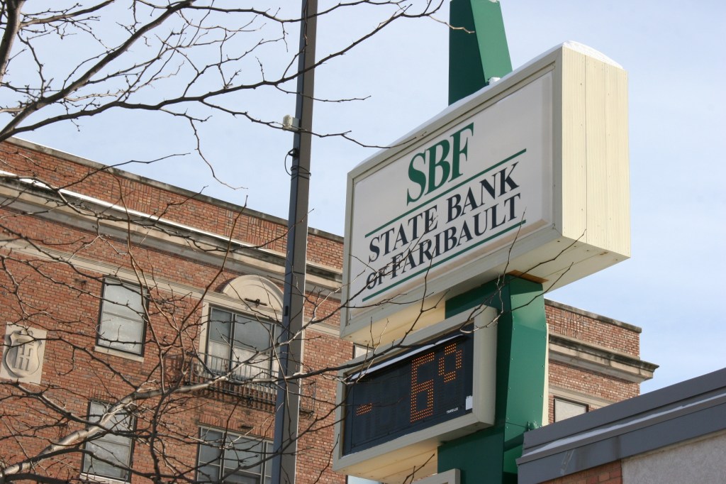 Photographed in downtown Faribault at 1:30 p.m.