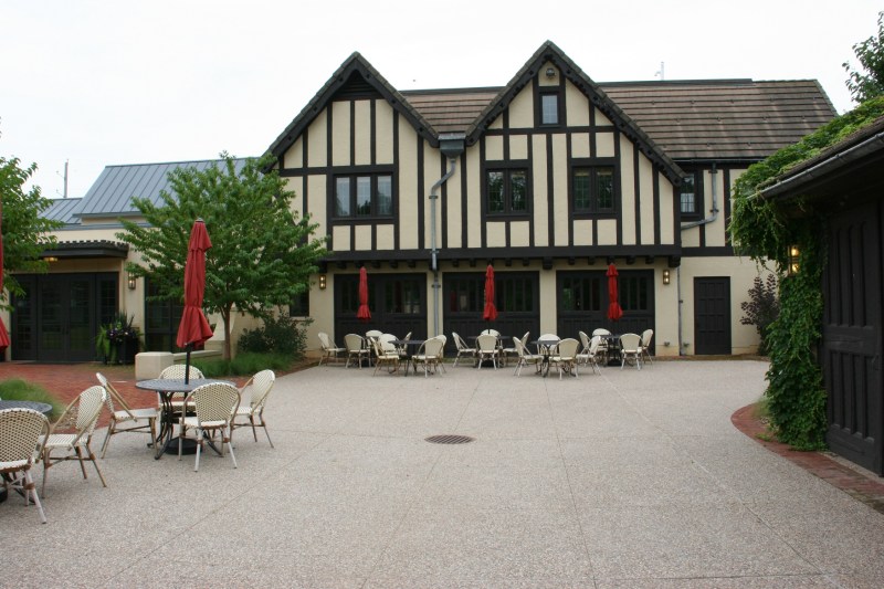 The Carriage House is available for rent, for events like wedding receptions.