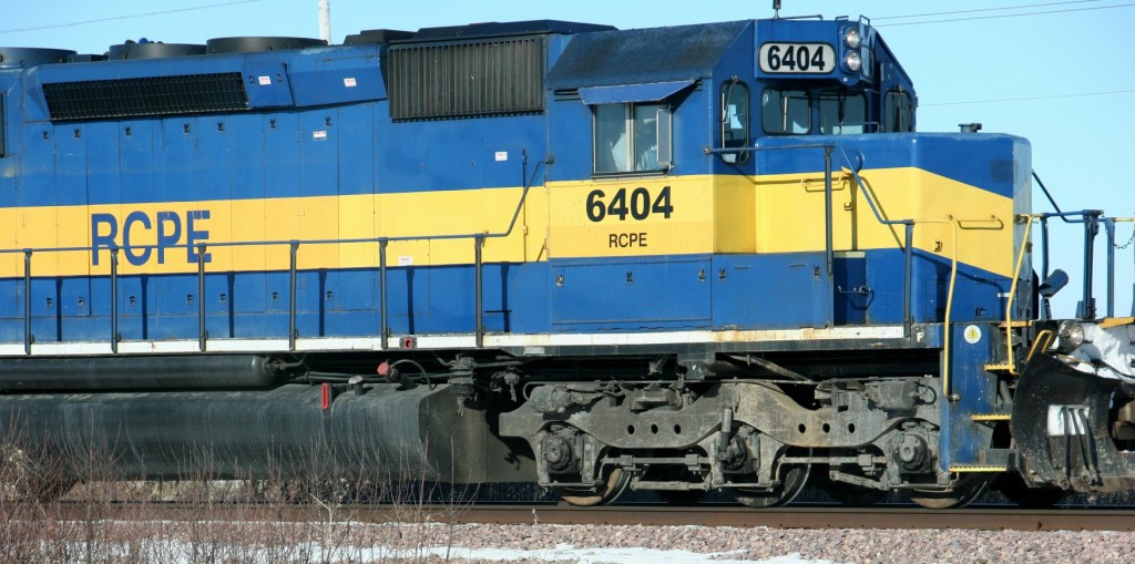 Powering into a new year, symbolism in a locomotive photographed along US Highway 14 between Owatonna and Janesville.
