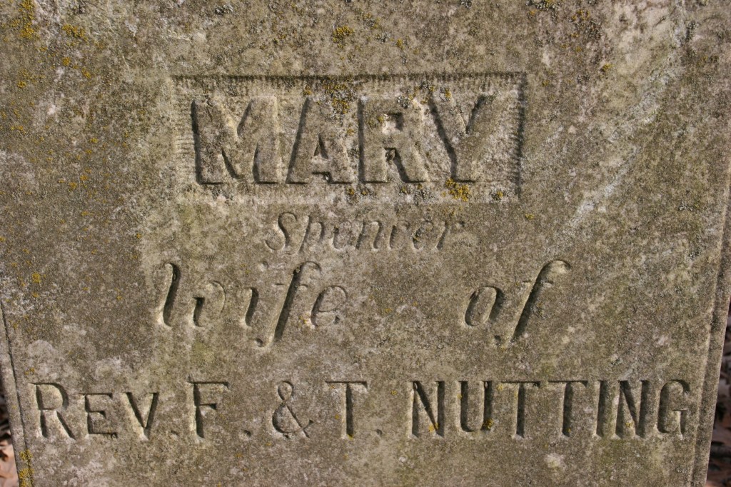 Mary Spencer Nutting was born in 1814 and died in 1904.
