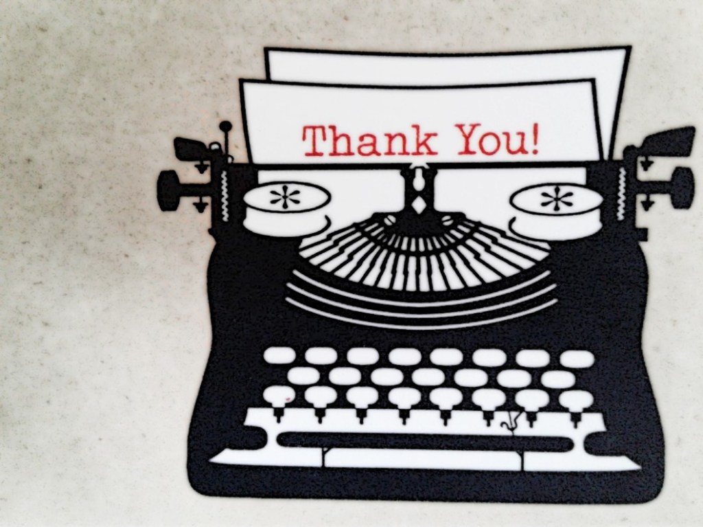 A handwritten thank you card is always a good way to show your appreciation for someone.