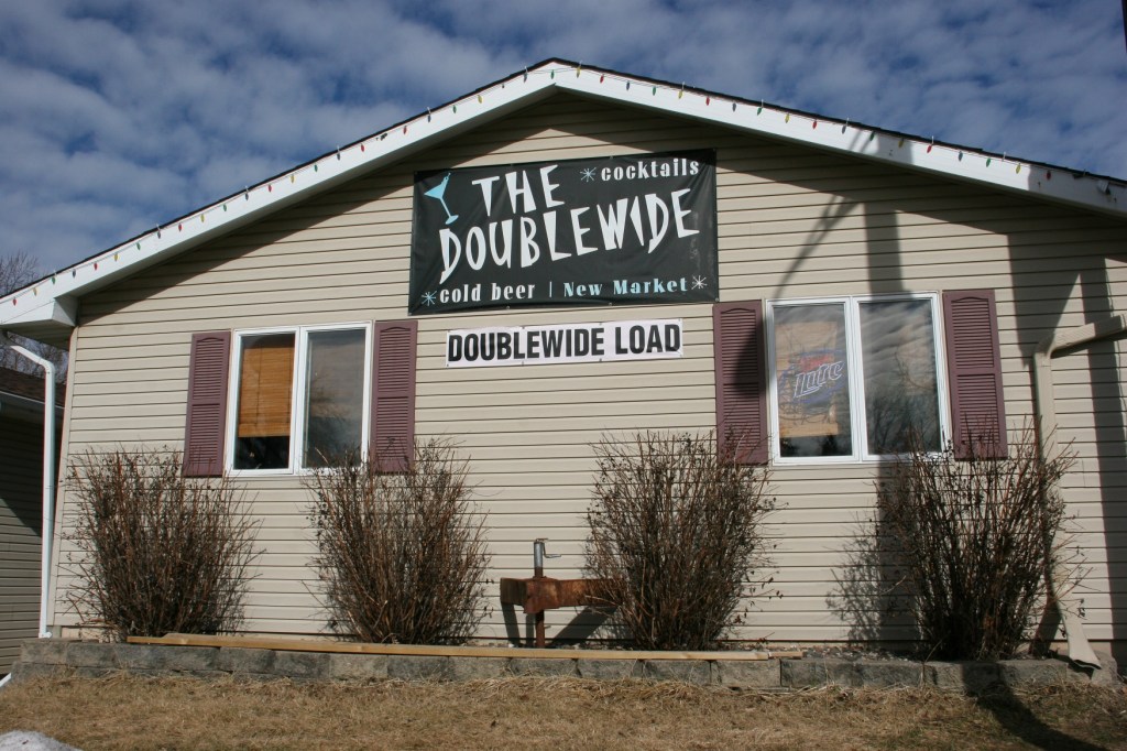 The Doublewide is home of the signature The Doozy Bloody Mary.