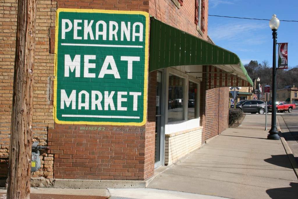 Customer favorites at Pekarna Meats are smoked pork sausage, ring bologna and baby back ribs.