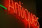 Antique shop, #183 Antiques neon sign