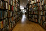 Bookstore, #78 wooden floor & bookshelves