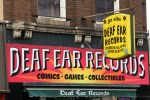 Downtown La Crosse, #51 Deaf Ear Records signs up close