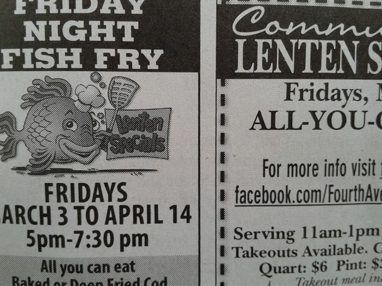 A snippet of two side-by-side ads that published on Thursday in the Faribault Daily News.