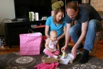 Birthday, #104 opening gifts with mom &&nbsp;dad