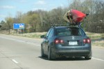 Interstate travel, #5 kayak on car