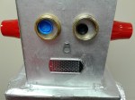 VBS robot face closeup