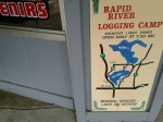 Park Rapids, logging camp&nbsp;sign