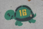 Nisswa, #141 turtle painted on&nbsp;sidewalk