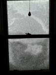 snow, kitchen window