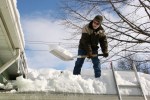 Shoveling snow off roof, #97 scooping&nbsp;snow