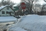 Snowy Faribault, #129 residential intersection