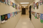 Art by students, #55 hallway of art