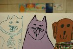 Art by students, #57 dog & cats by&nbsp;Frankie