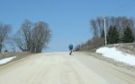 Minnesota spring, #132 biker near&nbsp;Northfield
