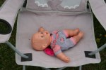 Cars, #42 baby doll in lawn chair