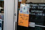 Farmington MN, #5 note on barbershop&nbsp;door