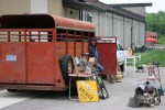 Flea market, #5 vendor by cattle&nbsp;trailer