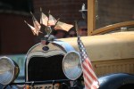 Memorial Day in Faribault, #348 flags on vintage car&nbsp;close-up