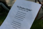 Memorial Day in Faribault, #374 In Flanders Fields on&nbsp;paper