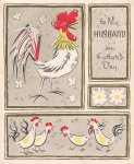 Father’s Day card rooster&nbsp;cover