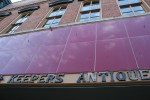 Cental Ave, #139 Keepers Antiques sign