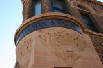 Decorah, #105 stone face on Nelson building