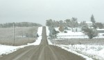 Snow, #248 gravel road through snowy landscape –&nbsp;Copy