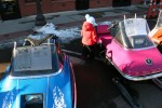 Vintage Snowmobile Show, #9 pink snowmobile