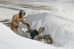 Snow in MN, #27 Randy blowing&nbsp;snow
