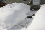 Snow in MN, #57 walk to front&nbsp;steps