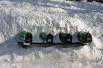 Winter landscape, #38 buried mailboxes in&nbsp;Dundas
