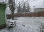 Snow, beginning to fall April 10