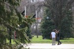 Spring day, #90 shooting hoops